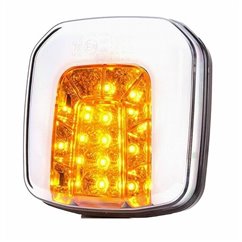 Lampa semnalizare fata cu pozitie, LED, universala, 108x102, W169 1177 Was