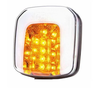 Lampa semnalizare fata cu pozitie, LED, universala, 108x102, W169 1177 Was