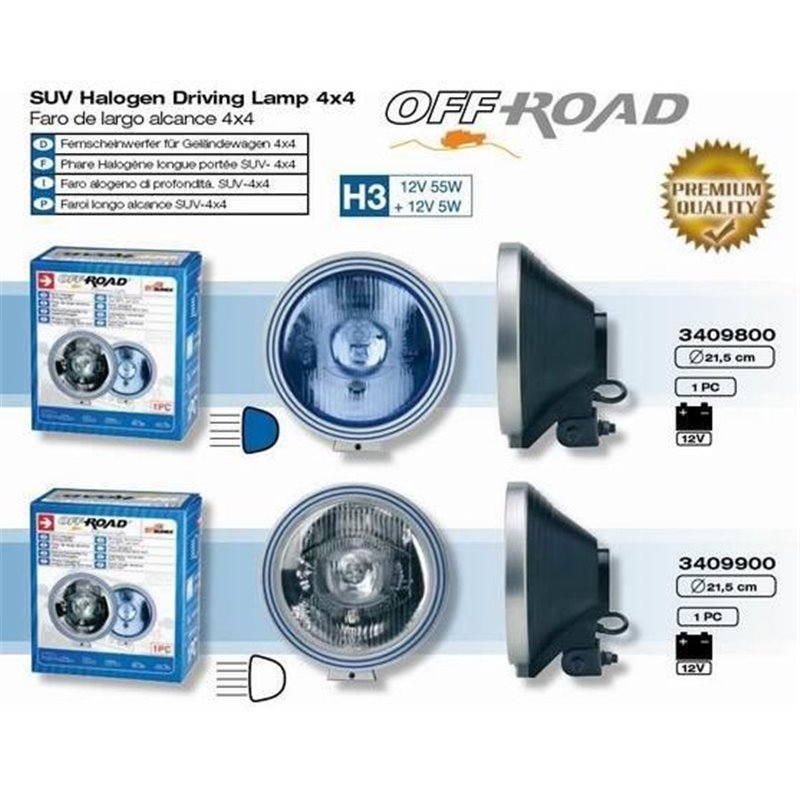 Proiector fi21.5, H3 12V bec pozitie, albastru 5W 9800 Sumex Spania Proiector fi21.5, H3 12V bec pozitie, albastru 5W 9800 Sumex Spania