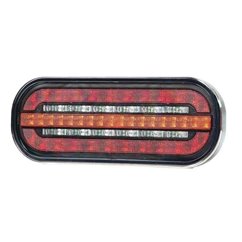 Lampa spate 185x75, 3 functii, LED, semnalizare dinamica, cu mufa si priza suplimentara, FT-320-LED DI Bajonet SS Fristom