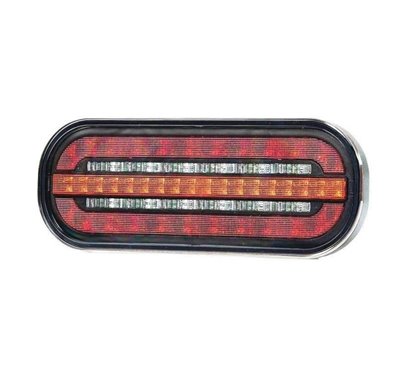 Lampa spate 185x75, 3 functii, LED, semnalizare dinamica, cu mufa si priza suplimentara, FT-320-LED DI Bajonet SS Fristom