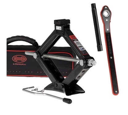 Cric foarfeca, 1.5T, 10-38cm, cu clichet si tubulara, husa depozitare, Ultralift M Pro, 347.16 Heyner