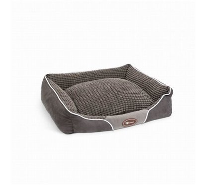 Culcus pentru catei, 60x50cm, gri, 60010GY Yummie 