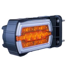 Lampa semnalizare cu pozitie, LED, 120x70, pentru fata sau spate, cu prindere pe teava, fi20-30, CLEOfront, LZD 2789 R1 Horpol