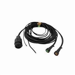 Instalatie electrica cablaj remorca cu fisa 13 pini si 2 mufe baioneta 5 pini si cablaj lampi gabarit, 2x 7m cu 2x 5m,  IDP-7,0-
