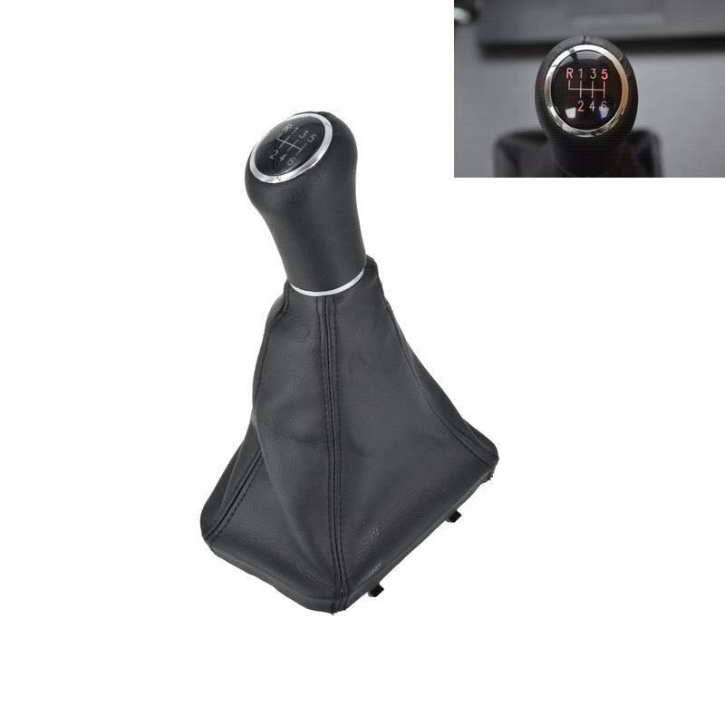 Maner schimbator viteza cu husa, LED, 6 viteze, BMW E46, negru FXBM47