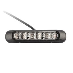 Proiector stroboscopic, LED, girofar grila, 6 functii, 12-24V, 132.2 x 28.2mm, rosu, FT-200C Fristom