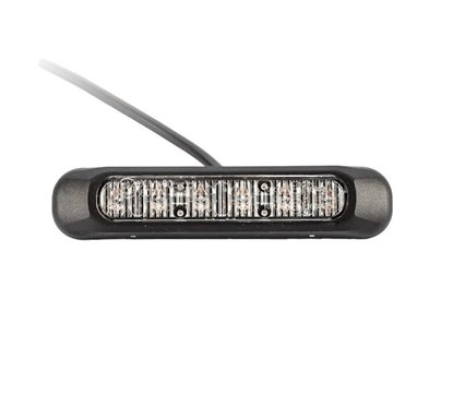 Proiector stroboscopic, LED, girofar grila, 6 functii, 12-24V, 132.2 x 28.2mm, rosu, FT-200C Fristom