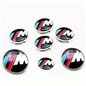 Set embleme metalice BMW Mpower///M