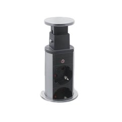 Distribuitor 3 prize camuflat in mobilier USB, metalizat satinat 20430BU