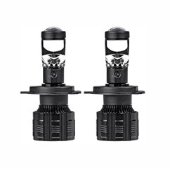 Set 2 becuri H7, LED, 9-36V, 60W, 3800lm, 6000K, Canbus, cu lupa, 03668 Amio
