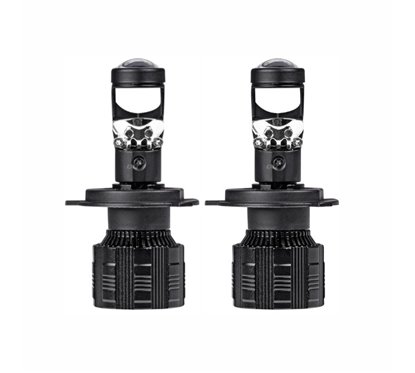 Set 2 becuri H7, LED, 9-36V, 60W, 3800lm, 6000K, Canbus, cu lupa, 03668 Amio