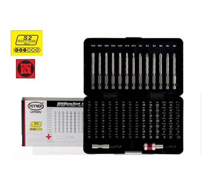 Trusa biti 113 piese (hexagonale, torx) Bit Box Set 337.20 Heyner