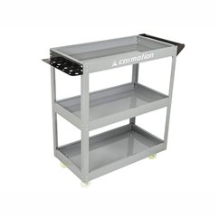Carucior metalic cu rafturi scule, cu suport surubelnite, 86841 Carmotion 