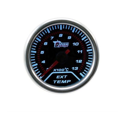 Ceas indicator temperatura gaze arse, EGT, fi52mm, efect oglinda, Dragon Gauge HAO-XHAUS1