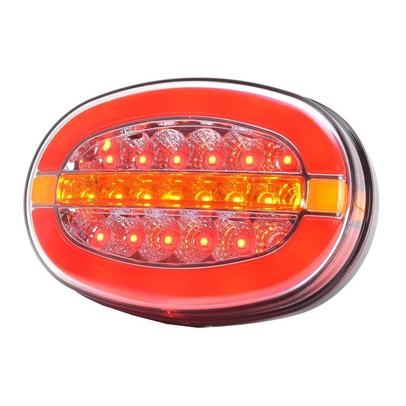Lampa spate 136x91, 3 functii, LED Neon, cu 2 tipuri de prindere, stanga/dreapta, W205 1427L/P Was