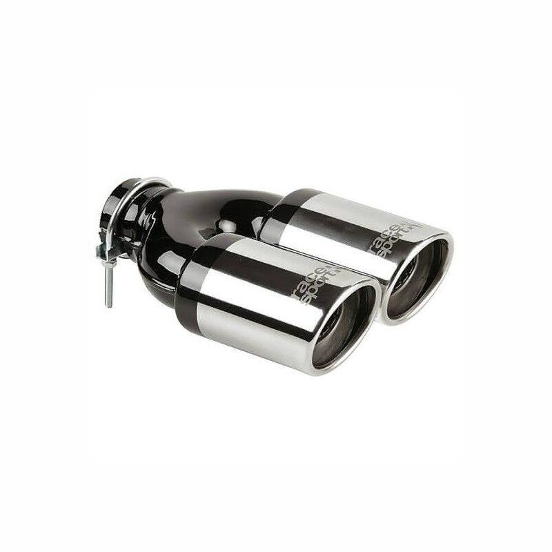 Ornament toba esapament dubla, 240x65mm, Twin Silencer, 4008055 RaceSport 