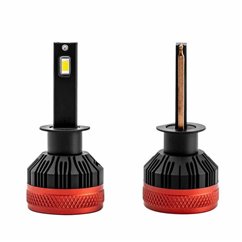 Set 2 becuri H1, LED, 9-16V, 90W, 9900lm, 6500K, Canbus, extra 400% putere, X3 Series, 02977 Amio