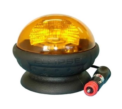 Girofar 12/24V, h114, prindere cu magnet, 2 becuri H21W 8019/A/12/24V Ellipse Sacex