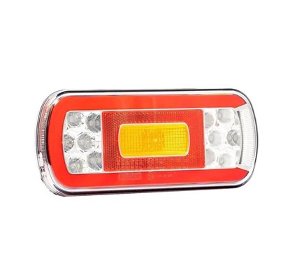 Lampa spate 220x100, 6 functii, cu ceata si numar, cu mufa, LED, FT-130 PM Bajonet Fristom