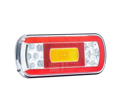 Lampa spate 220x100, 6 functii, cu mers inapoi si numar, cu mufa, LED, FT-130 COF Bajonet Fristom
