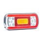 Lampa spate 220x100, 6 functii, cu mers inapoi si numar, cu mufa, LED, FT-130 COF Bajonet Fristom