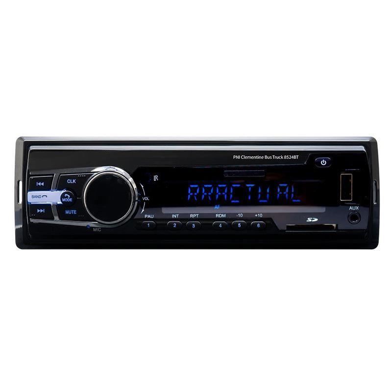 MP3 player PNI Clementine Bus Truck 8524BT RDS 4x45w 12V/24V 1 DIN cu SD, USB, AUX, RCA si Bluetooth