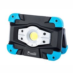 Lampa lucru LED-COB, 10W, 1000lm, reincarcabila USB, cu maner si magnet, cu functie de powerbank, 4400mAh, metal Heavy Duty, Vis