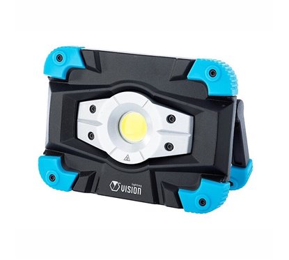 Lampa lucru LED-COB, 10W, 1000lm, reincarcabila USB, cu maner si magnet, cu functie de powerbank, 4400mAh, metal Heavy Duty, Vis