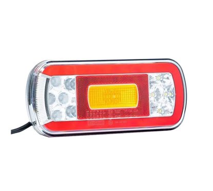 Lampa spate 220x100, 6 functii, cu mers inapoi si numar, LED, FT-130 COF Fristom