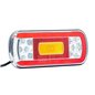 Lampa spate 220x100, 6 functii, cu mers inapoi si numar, LED, FT-130 COF Fristom