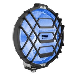 Proiector fi183, mare, carcasa cromata, cu grilaj, stical albastra HO2 40060C Wesem