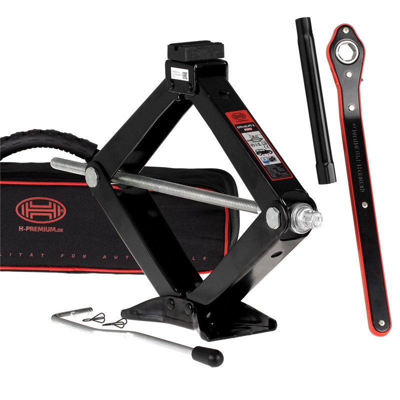 Cric foarfeca, 2T, 8-44cm, cu manivela si cheie clichet, husa depozitare, SUV, Ultralift L Pro, 347.21 Heyner