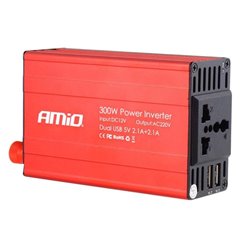 Invertor din 12V in 220V, 300/600W, 2 USB-uri, 02470 Amio
