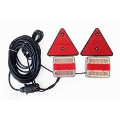 Kit lampi remorca 100x90, cu LED, cu numar si magnet, cablu 7.5m, Dafa, L1856 Truckled