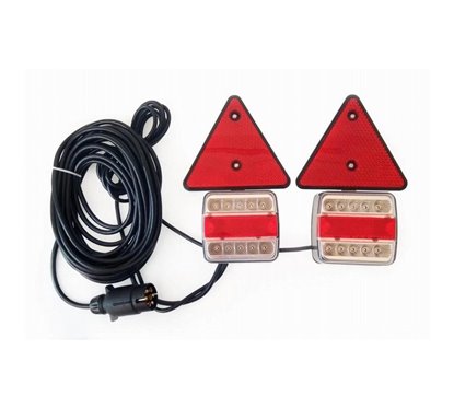 Kit lampi remorca 100x90, cu LED, cu numar si magnet, cablu 7.5m, Dafa, L1856 Truckled