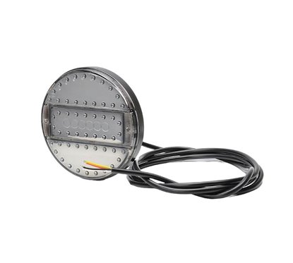 Lampa stop fi142, 3 functii, LED, 12-24V, hamburger, cu dispersor oglinda, stanga-dreapta, slim, W91 733 Was