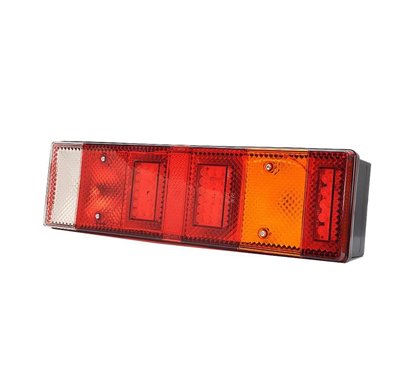 Lampa stop 465x130, 7 functii, LED si bec, hibrid, dreapta, W26DzP 663Sz Was
