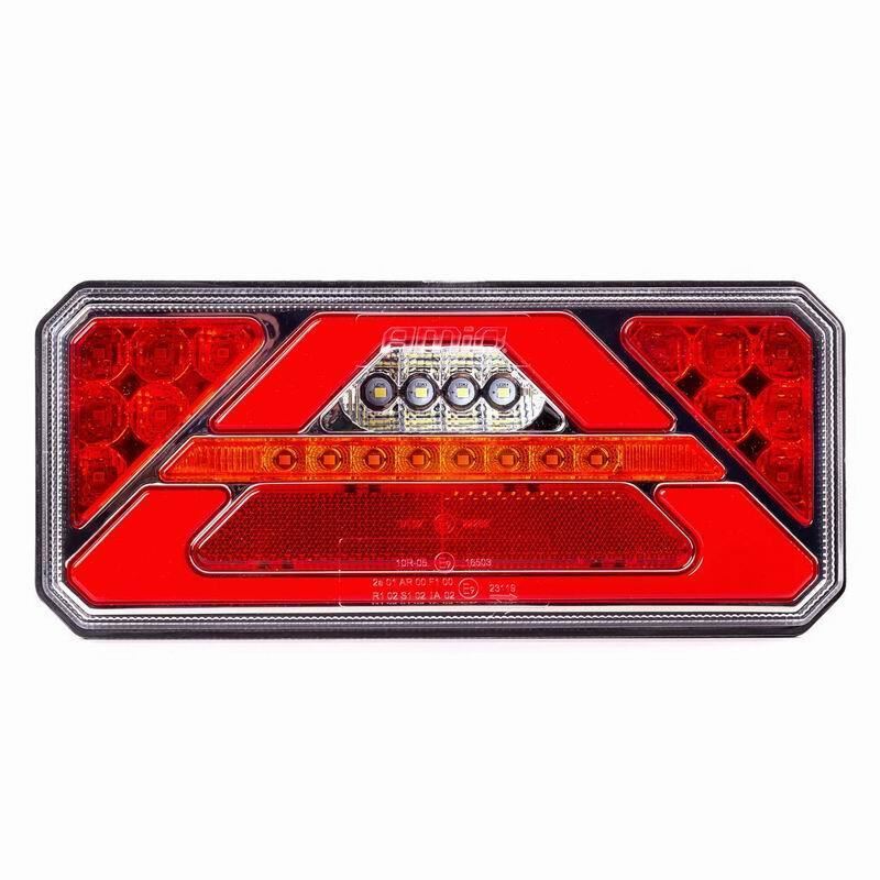 Lampa stop 236x104, LED, 5 functii, ceata, mers inapoi, semnalizare dinamica, stanga, 02364 Amio