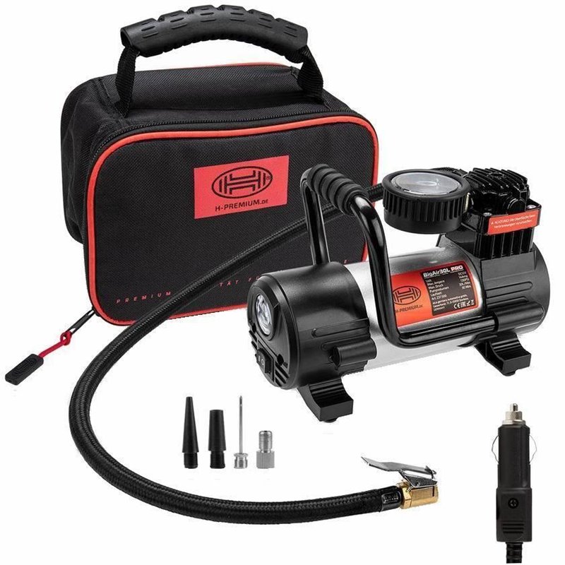 Compresor aer 12V, 9bar Bigair 30L, cu lanterna 237.50 Heyner