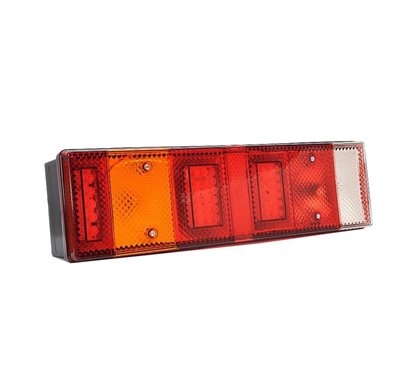 Lampa stop 465x130, 7 functii cu numar, LED si bec, hibrid, stanga W26DzL 662Sz Was