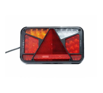 Lampa spate 240x140, LED, 6 functii, cu triunghi, ceata si mers inapoi, stanga, FT-370 L NT Fristom