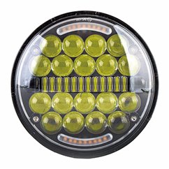 Proiector LED cu 2 faze si pozitie alba DRL, 12-24V, 90W, SPT701-901-W