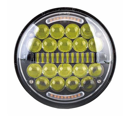 Proiector LED cu 2 faze si pozitie alba DRL, 12-24V, 90W, SPT701-901-W