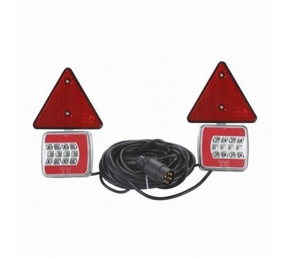 Kit lampi remorca 100x90, cu LED, cu magnet si cablu, 7,5m, Dafa L1853 TruckLed