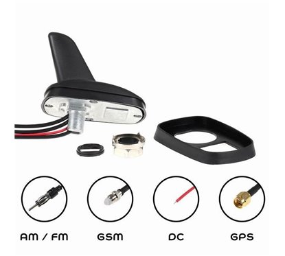 Antena auto FM /GPS/GSM, rechin, Antenna Active 536.50 Alca