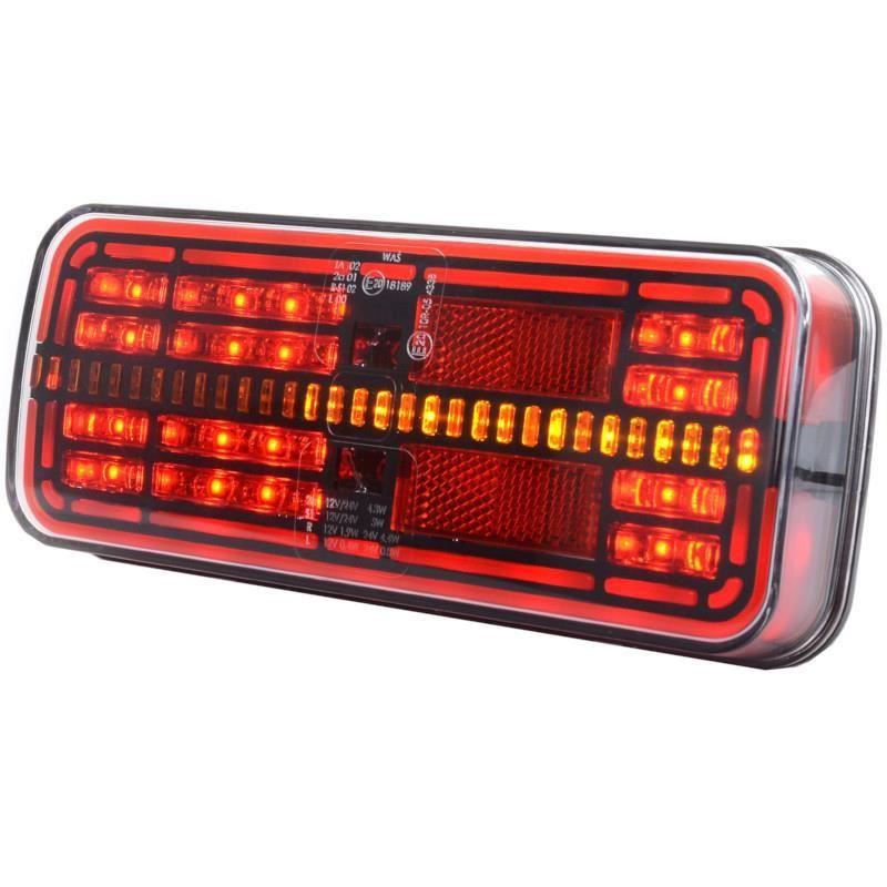 Lampa spate 201x85, LED, 3 functii, semnalizare dinamica, W194 DD/3 1380 DD L/P Was