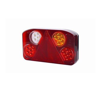 Lampa stop 232x138, 6 functii, cu ceata si mers inapoi, 24 LED-uri, dreapta, HOR68 LZD 844 Horpol