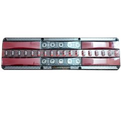 Lampa stop 465x130, SET 2 buc, LED, 5 functii, iluminare numar, cablu, KQ-011