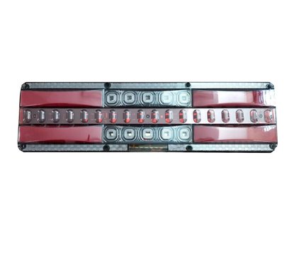Lampa stop 465x130, SET 2 buc, LED, 5 functii, iluminare numar, cablu, KQ-011
